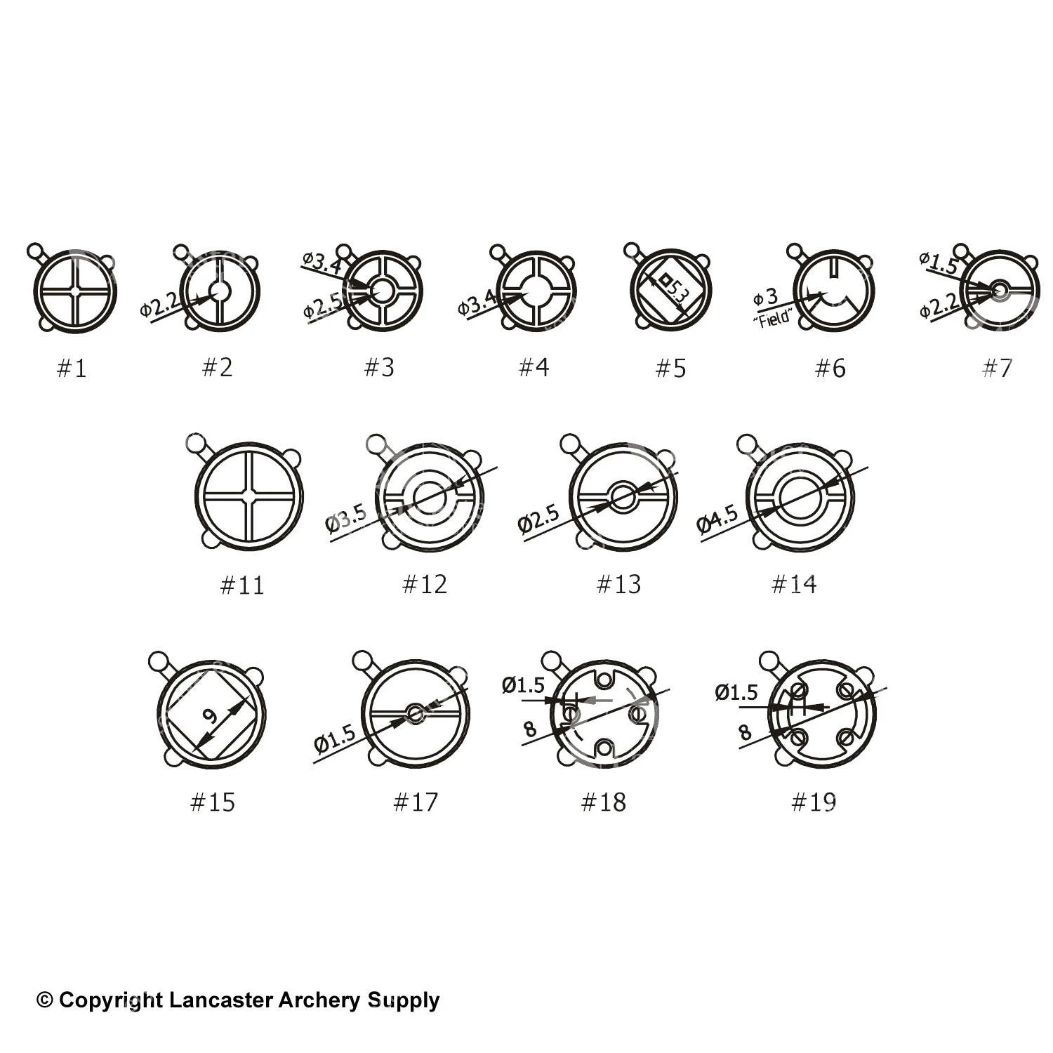 Beiter Sight Tunnel Inserts