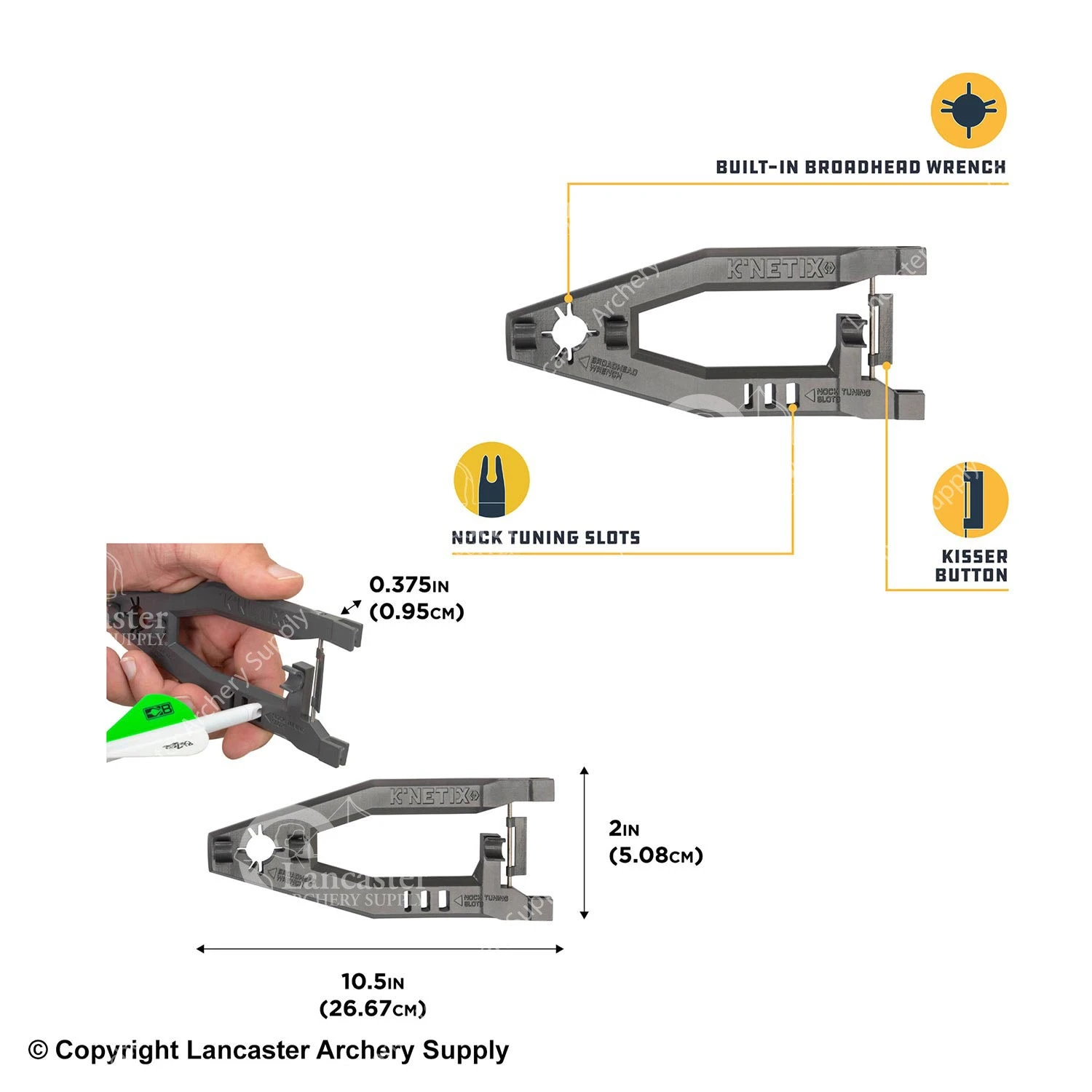 K'Netix Lumen Bow Square Multi-Tool By Allen - Image 2