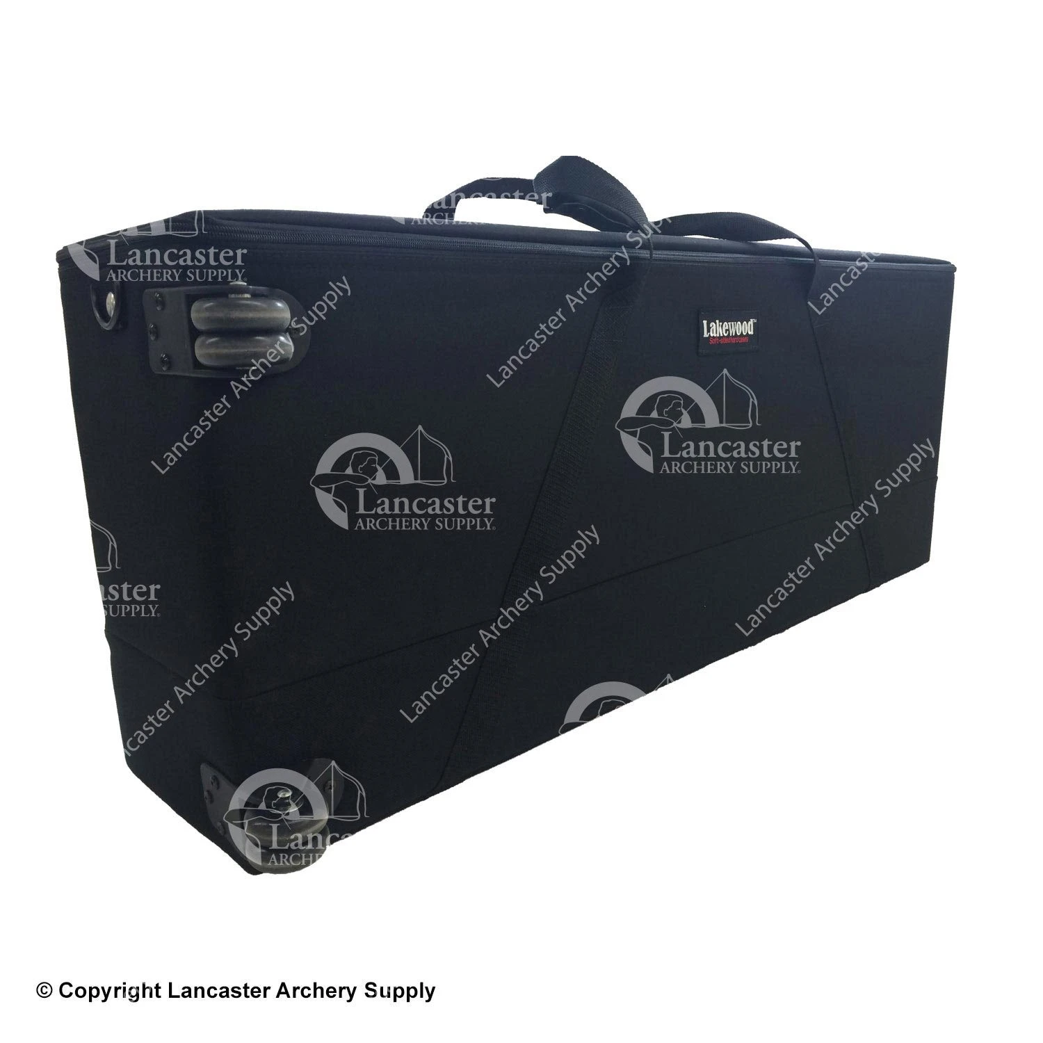 Lakewood 41" Double Bow Case With Wheels (Black)